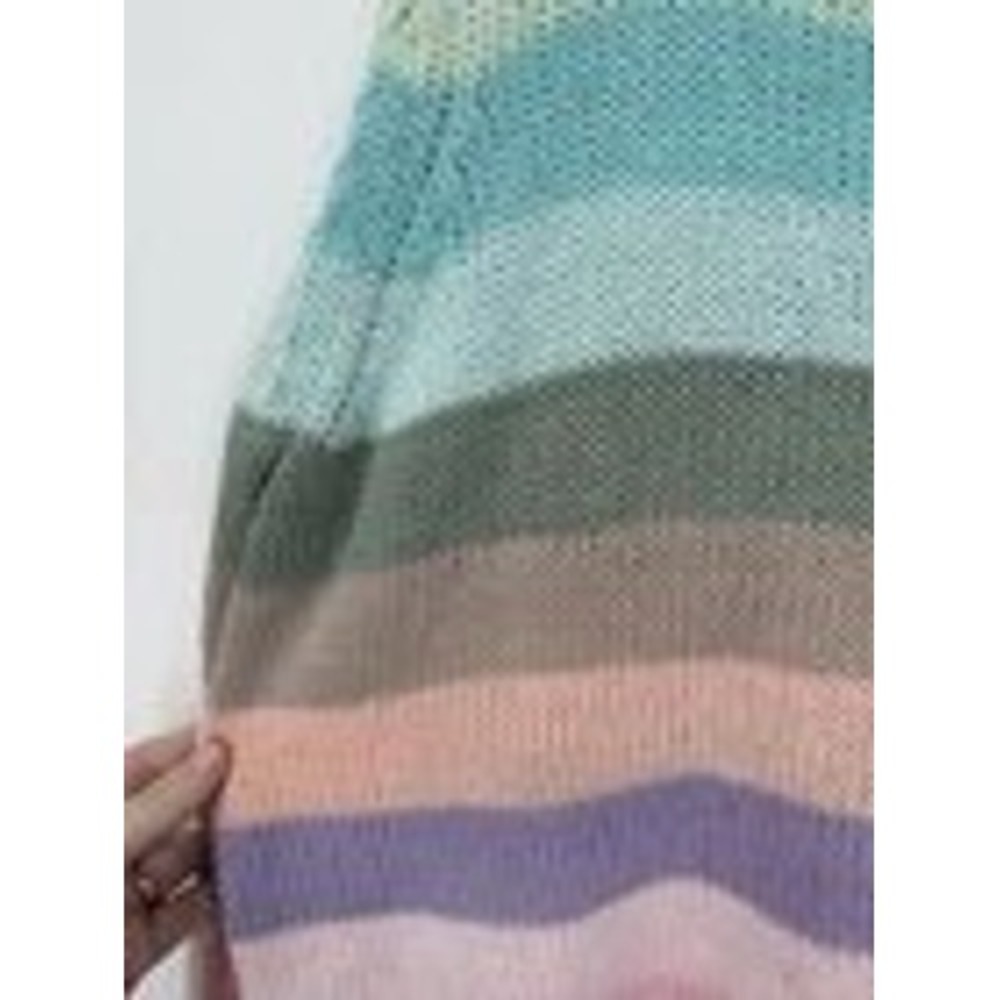 Wooden Ships Flower Market Sweater Women's Small Colorful Open Knit - Picture 4 of 7